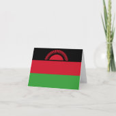 Malawi-Flagge Karte (Vorderseite)