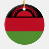 Malawi-Flagge Keramik Ornament (Hinten)