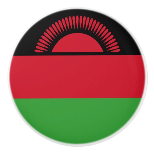 Malawi-Flagge Keramikknauf (Vorderseite)