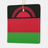 Malawi-Flagge Keramikornament (Links)