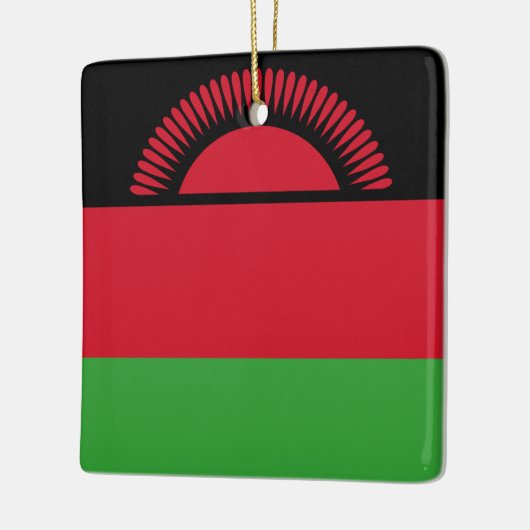 Malawi-Flagge Keramikornament (Links)