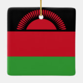 Malawi-Flagge Keramikornament (Rückseite)