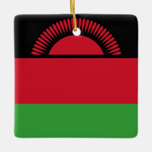 Malawi-Flagge Keramikornament (Vorderseite)
