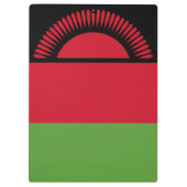 Malawi-Flagge Klemmbrett (Rückseite)