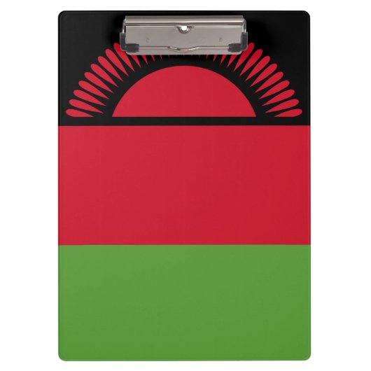 Malawi-Flagge Klemmbrett (Vorderseite)