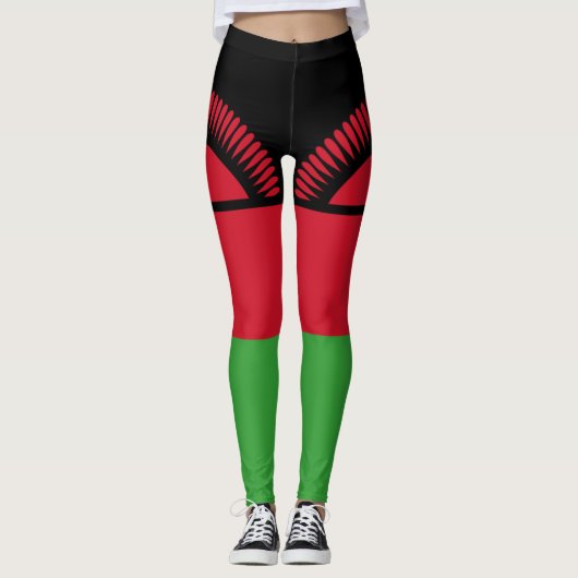 Malawi-Flagge Leggings (Vorderseite)