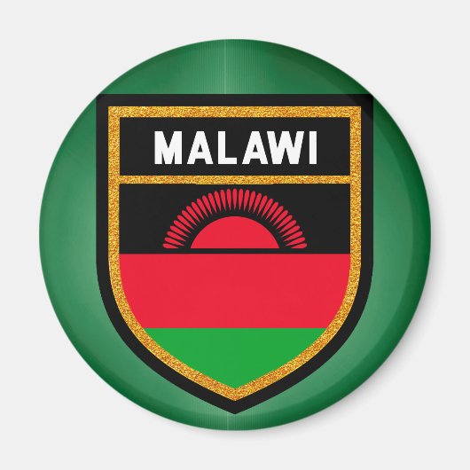 Malawi-Flagge Magnet (Vorne)
