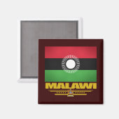 Malawi-Flagge Magnet (Vorderseite/Rückseite)