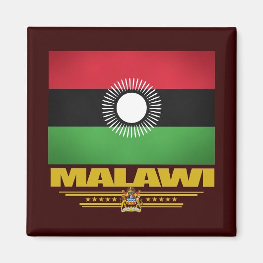 Malawi-Flagge Magnet (Vorne)
