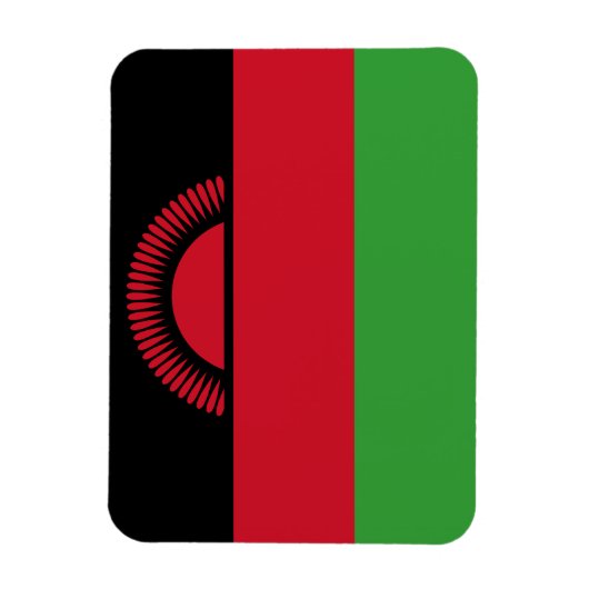 Malawi-Flagge Magnet (Vertikal)