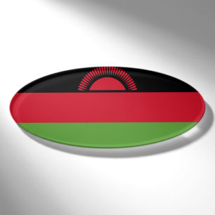 Malawi-Flagge Namenschild