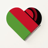 Malawi-Flagge Notizblock (Rückseite)