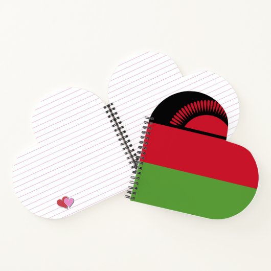 Malawi-Flagge Notizblock (Innenseite)