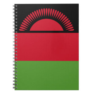 Malawi-Flagge Notizblock