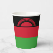 Malawi-Flagge Pappbecher (Links)