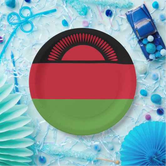 Malawi-Flagge Pappteller (Party)