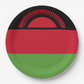 Malawi-Flagge Pappteller (Vorderseite)