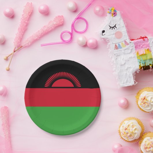 Malawi-Flagge Pappteller (Party)