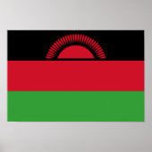 Malawi-Flagge Poster (Vorne)