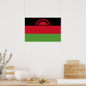 Malawi-Flagge Poster (Küche)