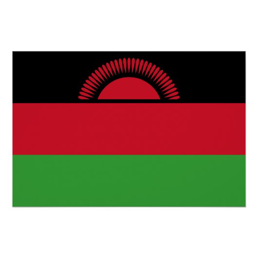 Malawi-Flagge Poster (Vorderseite)