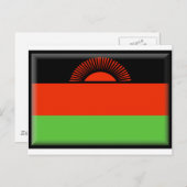 Malawi-Flagge Postkarte (Vorne/Hinten)