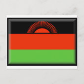 Malawi-Flagge Postkarte (Vorderseite)