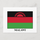 Malawi-Flagge Postkarte (Vorderseite)