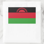 Malawi-Flagge Rechteckiger Aufkleber (Tasche)