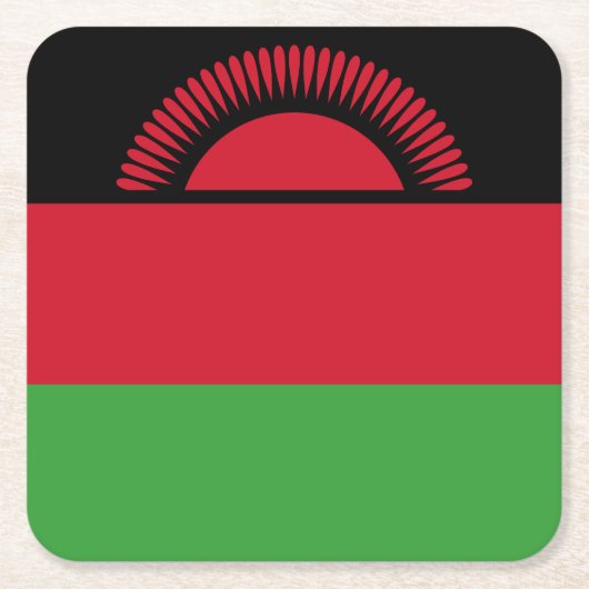 Malawi-Flagge Rechteckiger Pappuntersetzer (Vorderseite)