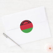Malawi-Flagge Runder Aufkleber (Umschlag)