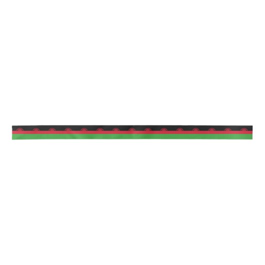 Malawi-Flagge Satinband (Vorderseite)