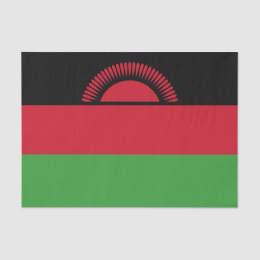 Malawi-Flagge Seidenpapier (Vorderseite)