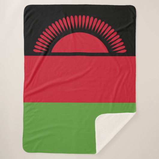 Malawi-Flagge Sherpadecke (Vorderseite)