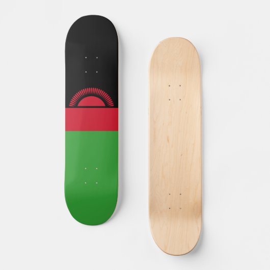 Malawi-Flagge Skateboard (Vorderseite)