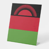 Malawi-Flagge Sockelschild (Vorderseite)