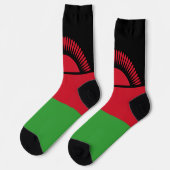 Malawi-Flagge Socken (Linkes Detail)