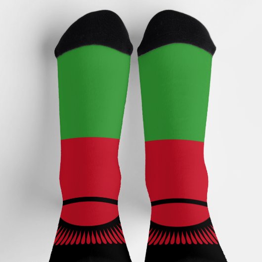 Malawi-Flagge Socken (Oben)