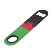 Malawi-Flagge Speed Flaschenöffner (Rückseite Schrägansicht)