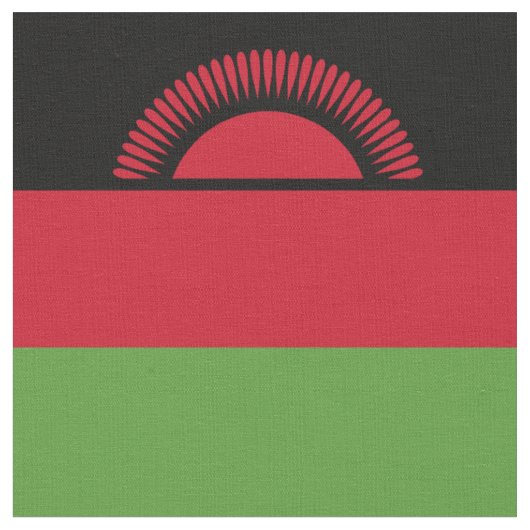 Malawi-Flagge Stoff (Nahaufnahme)