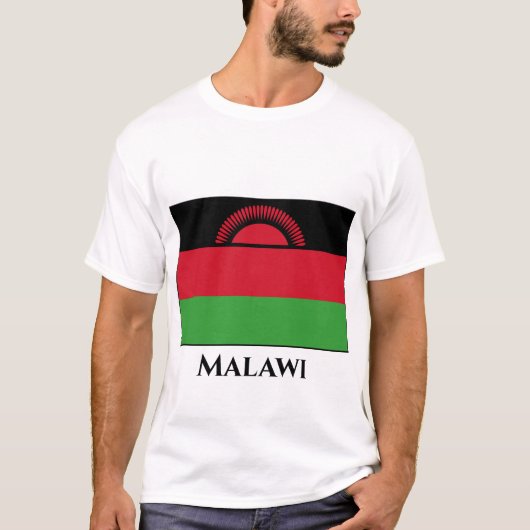 Malawi-Flagge T-Shirt (Vorderseite)