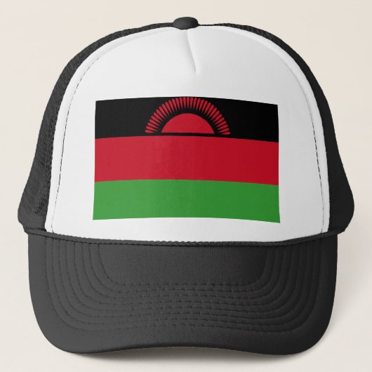 Malawi-Flagge Truckerkappe (Vorderseite)