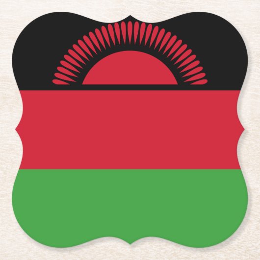 Malawi-Flagge Untersetzer (Vorderseite)