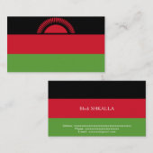 Malawi-Flagge Visitenkarte (Vorne/Hinten)