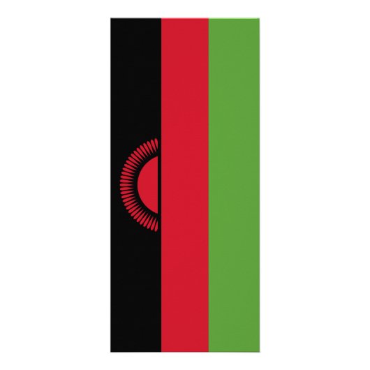 Malawi-Flagge Werbekarte (Vorne)