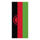 Malawi-Flagge Werbekarte (Hinten)
