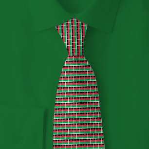 Malawi-Flagge Ziegelmuster Krawatte