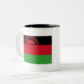 Malawi-Flagge Zweifarbige Tasse (Vorderseite Links)