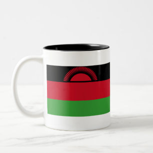 Malawi-Flagge Zweifarbige Tasse