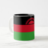 Malawi-Flagge Zweifarbige Tasse (Vorderseite Links)